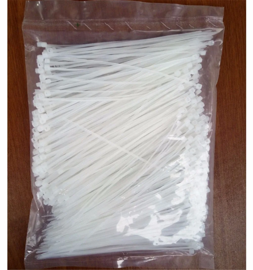 1000pcs 3*60/80/100/120/150/200mm Self-Locking Nylon Cable Tie Plastic Cable Zip Wire Tie Cord Strap self locking nylon cable tie line belt wire storage finishing binding wire cable tie 100 strip cable tie