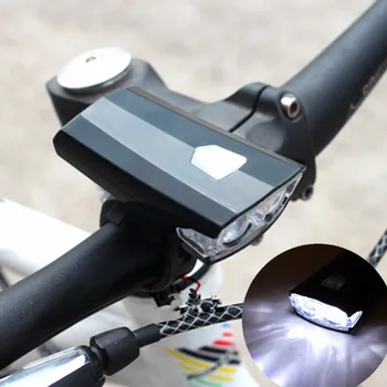 

USB Rechargeable LED Torch Ultra Bright 15 Lumens Front Light Ultra Bright Torch Cycling Headlamp with USB luz de la bicicleta
