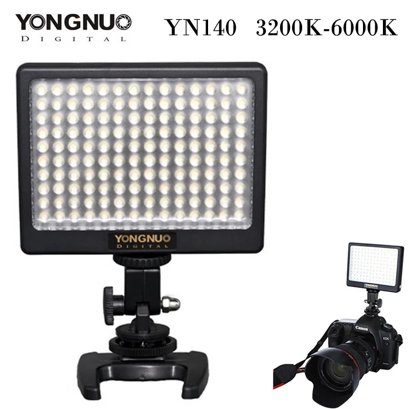 

YONGNUO YN140 LED Video Light 140LED Lamp Lights Photographic Lighting 3200-6000K for Photo Studio DSLR Camera Camcorder
