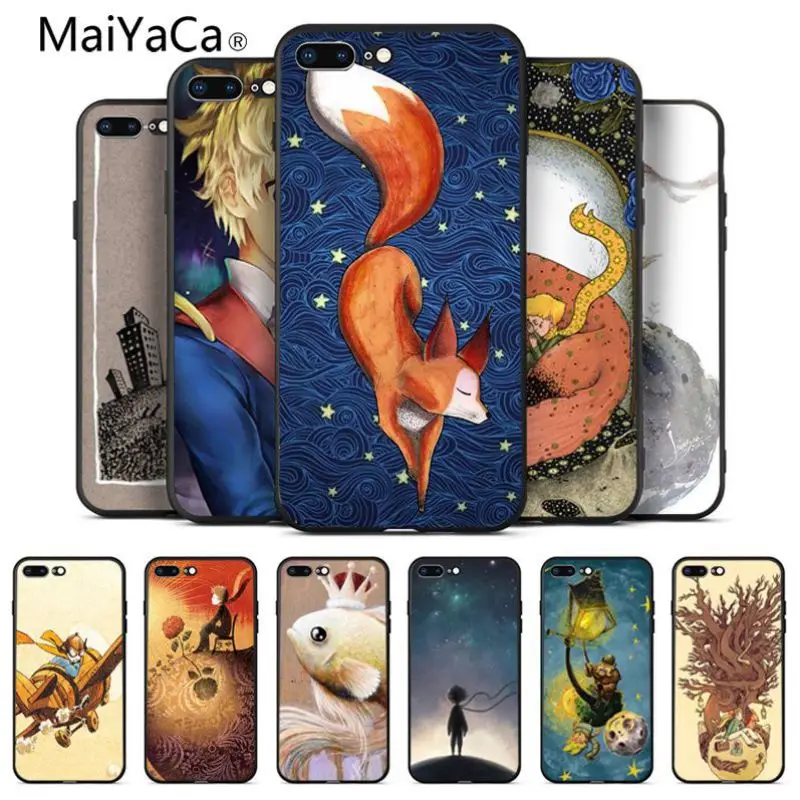 Мягкий силиконовый чехол MaiYaCa Petit Prince для iPhone X XS MAX 6 6s 7 7plus 8 8Plus 5 5S SE XR | Мобильные