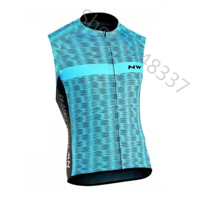 Polyester Cycling Sleeveless Jersey Pro Cycling Vest Shirt Summer MTB Racing Bike Cycling Sportswear For Men NW - Color: 2