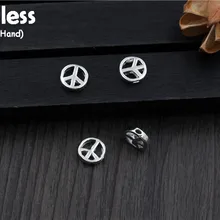 Uglyless Настоящее серебро 925 пробы круглая фурнитура для бусин ювелирные изделия DIY антивоенные узоры Распорки бусины полые результаты Bijoux