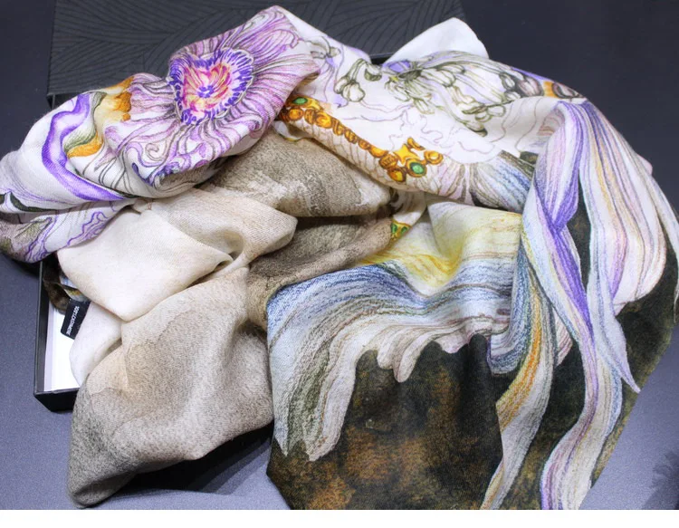 Летающий шарф с рисунком лошади для женщин чистый 300s кашемир женские шарфы зимние шали шарф Обертывания теплые 200*100 см