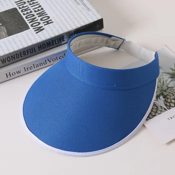 

Solid Color Empty Top Visor Cap For Women Men Adjustable Sport Hat Casual Unisex Tennis Golf Sun For Summer Motorcycle Bike Hats