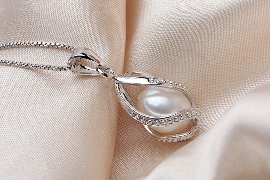 Натуральный жемчуг, подвеска в клетку, 925 пробы, серебро, модное женское ожерелье из настоящего черного пресноводного жемчуга, самая низкая цена