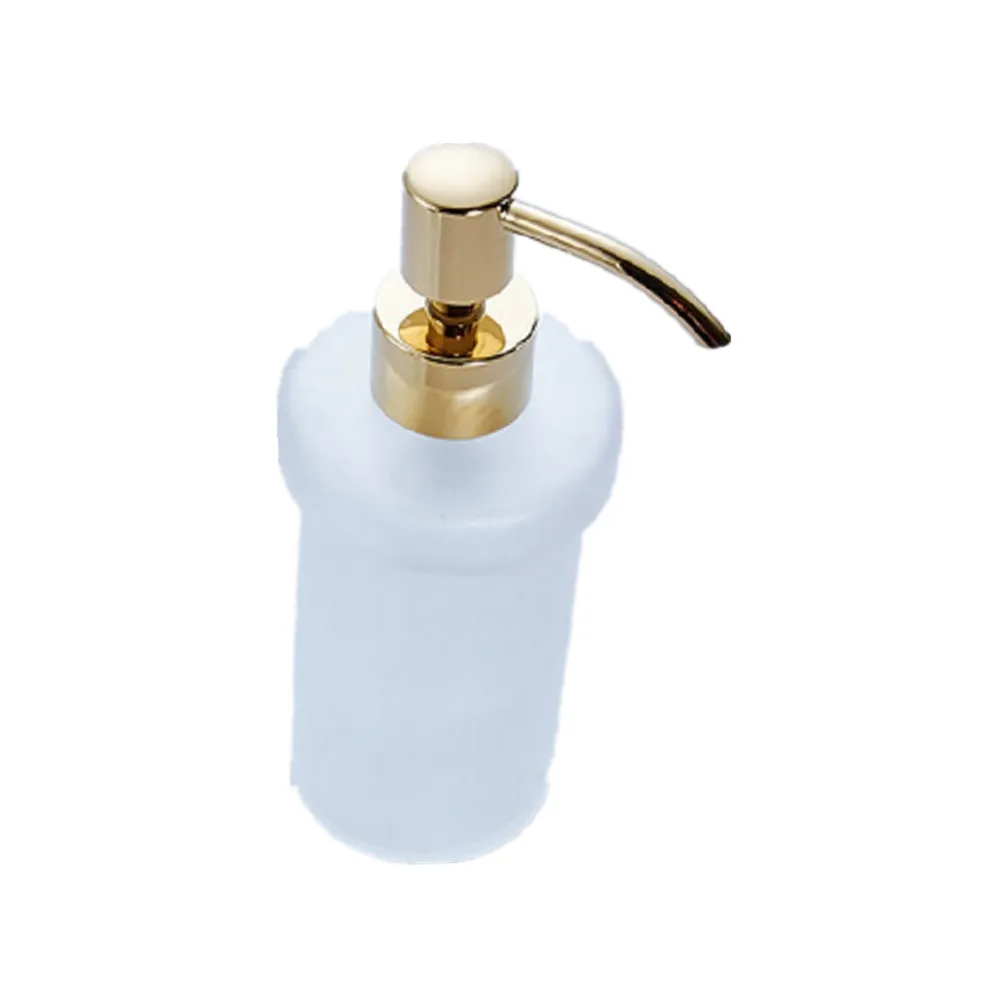 AUSWIND современный диспенсер для мыла из золота или серебра, бутылка для полировки, керамическая чашка, аксессуары для ванной комнаты - Цвет: gold color