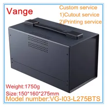 1 шт./лот, портативная коробка для проекта 150*160*275 мм, железная оболочка для самостоятельного изготовления корпуса с пластиковыми панелями ABS для промышленного управления