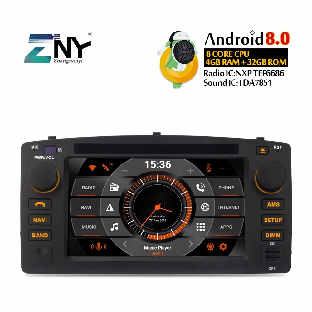 

Android 8.0 Car DVD 2 Din Autoradio For Toyota Corolla E120 BYD F3 Multimedia Bluetooth GPS Navigation Stereo 4+32GB Gift Camera