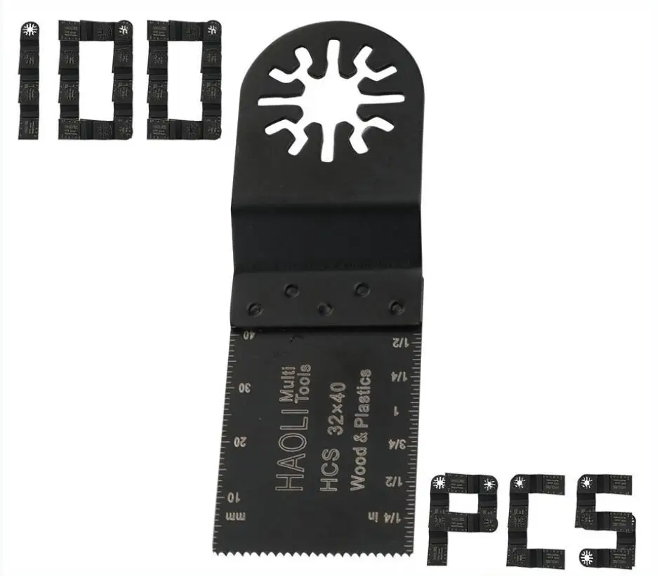 

100pc 32mm E-Cut Oscillating Tool Saw Blade (wood working) fits for multifunction tools as Fein, Dremel,TCH etc