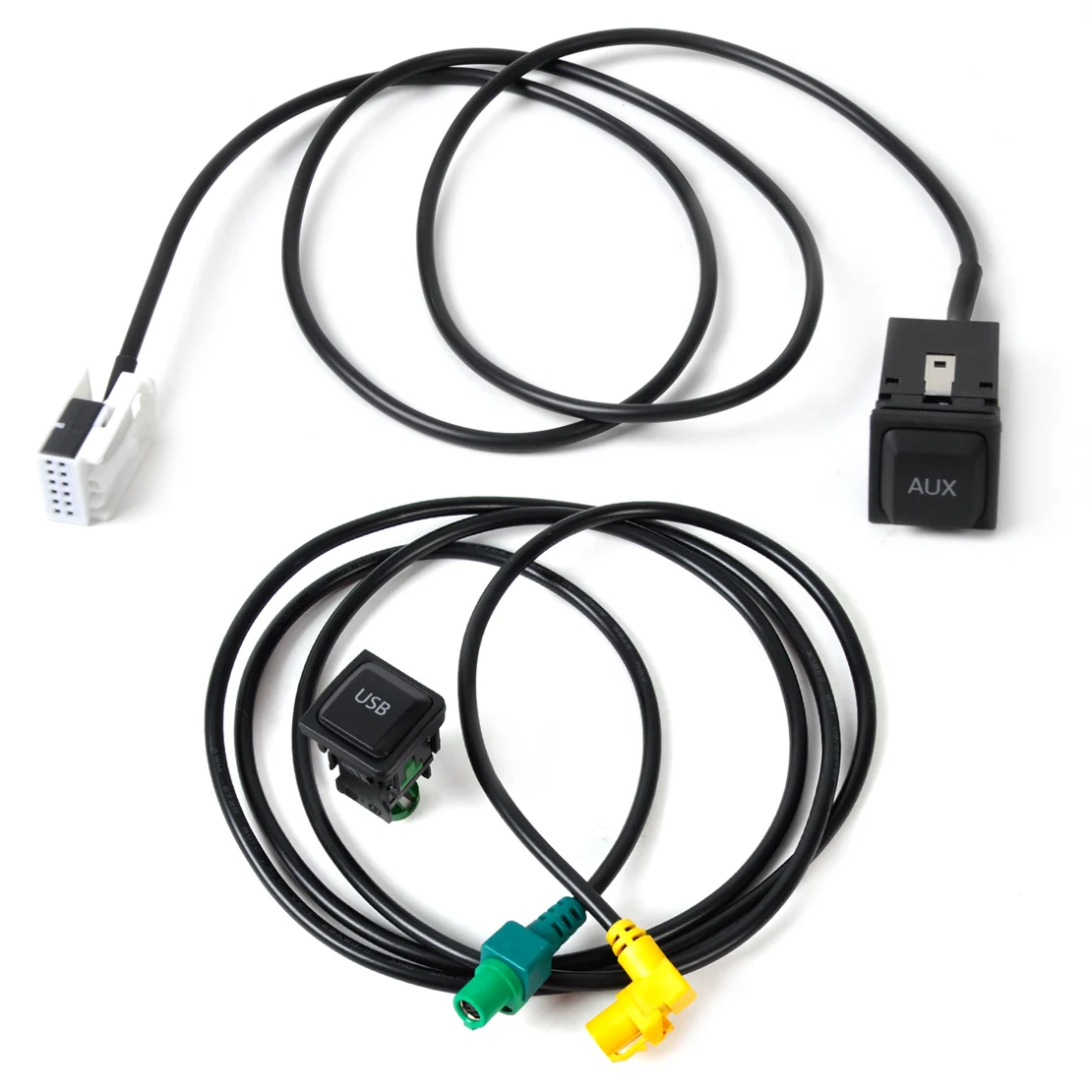 

CITALL 5KD035726 A 5KD035724 A USB & AUX Switch Plug Cable Kit For VW Golf Jetta Scirocco RCD510 2005 ~ 2010 2011 2012 2013 2014