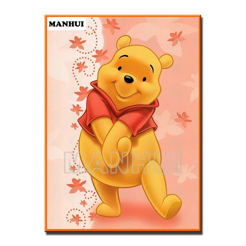 

Diamond Paintig Winnie the Pooh 5D Full Resin Square/round Diamond Painting Pasted Cross Stitch Craft painting Decoration MH580