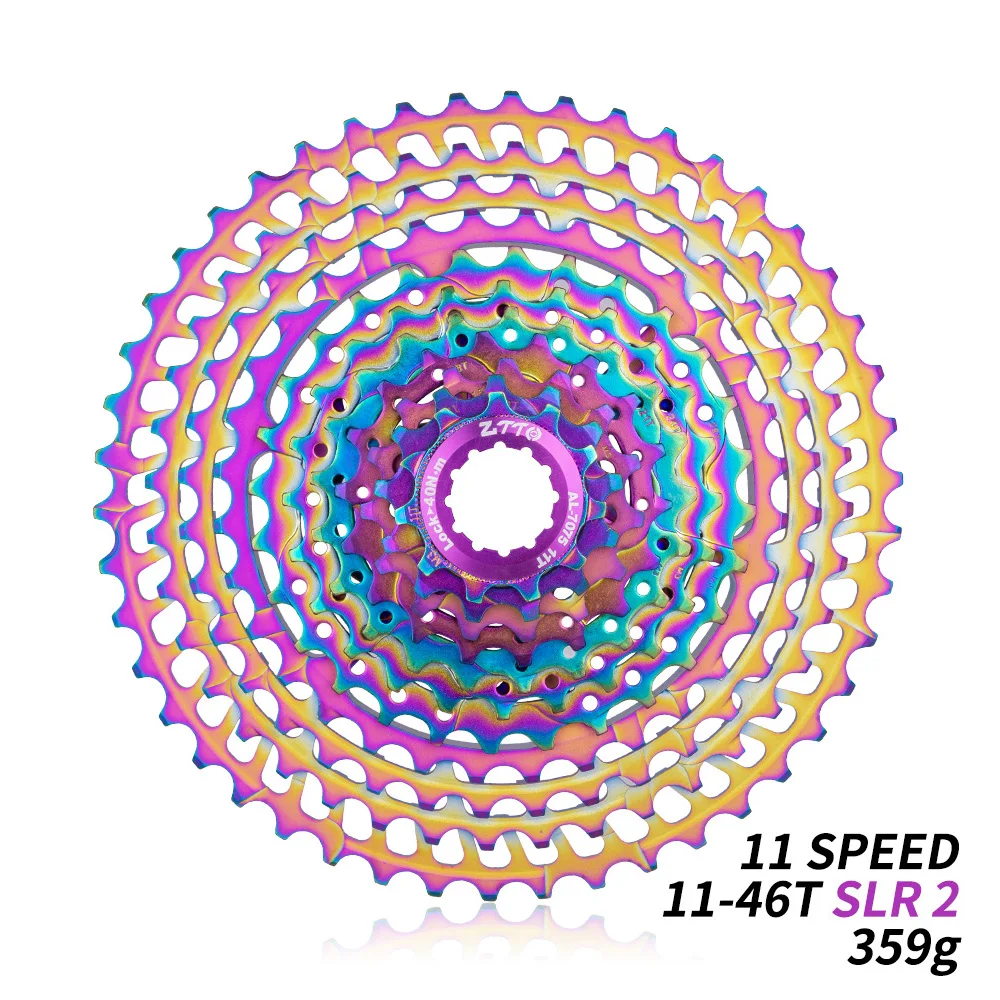 

MTB Mountain Bike 11 Speed Cassette For Bicycle11s Ultralight 359g Colorful CNC Freewheel11-46T Bicycle Parts