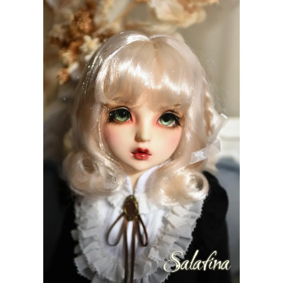 Allaosify 1 шт. коричнево-черные короткие вьющиеся волосы BJD парик 1/3 1/4 1/6 bjd кукла парик