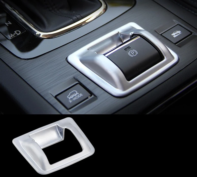 Auto Gear Hand Brake Panel Trim For Outback 2015 Matte Sliver Frame