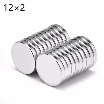 

50Pcs N52 12*2 12x2 Strong Ndfeb Magnets Bulk Super Round Disc Rare Earth Neodymium Magnet 12mm x 2mm 12mm*2mm