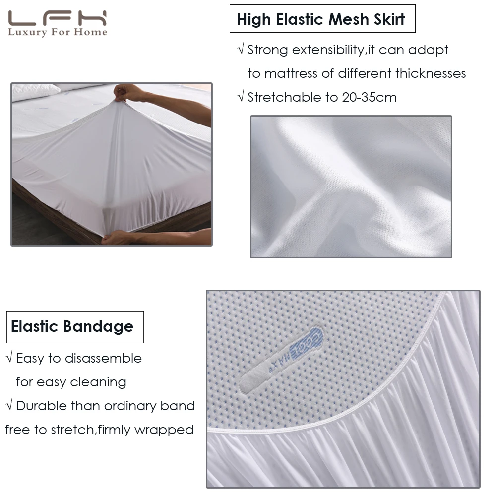 jacquard coolmax waterproof mattress pad cover (1)