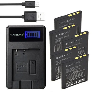 

5PCS 1600mAh High-Capacity NP-BN1 NP BN1 Battery+ LCD USB Charger for Sony TX9 W670 WX100 TX5 W630 TX100 W620 WX5C NPBN1 Battery