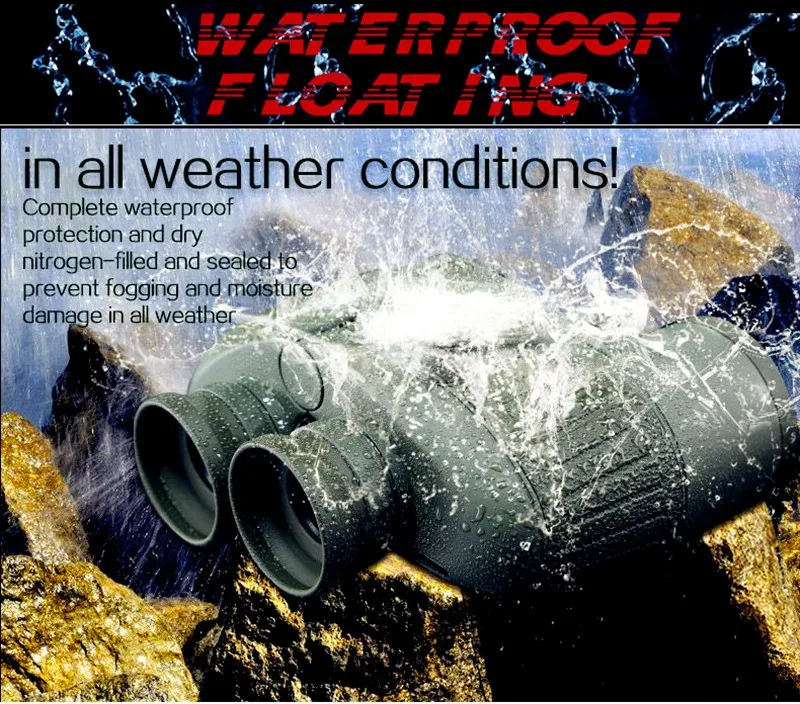 Binocular à Prova Água com Bússola Militar de Alta Boshile Binóculos Profissional Marinha Dwaterproof Qualidade Telescópio Ocular Focagem 10x50 33 Telescópio e binóculos