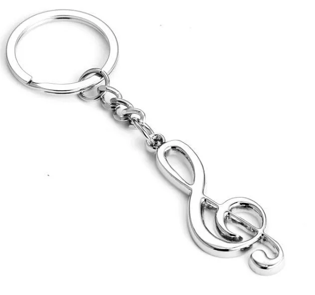 

New 2017 Sweet Love Heart Music Key Ring Couples Romantic Keychain Lover Gift