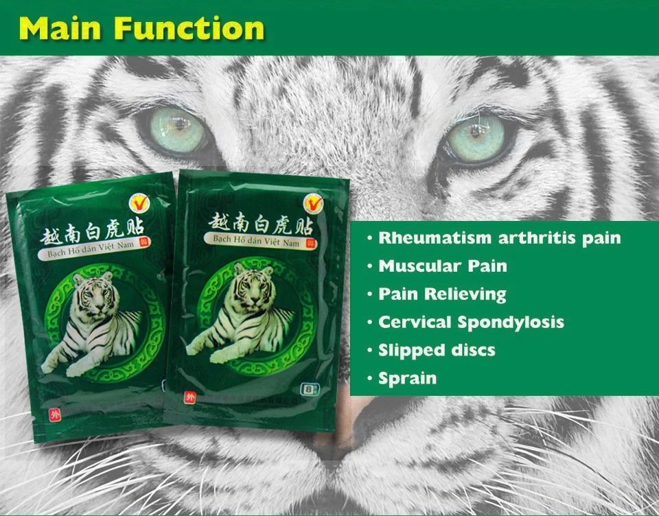 24pcs Vietnam White Tiger Balm Plaster Arthritis Neck/Back/Lumbar Medical Pain Relieving Patch Health Care Body Massager