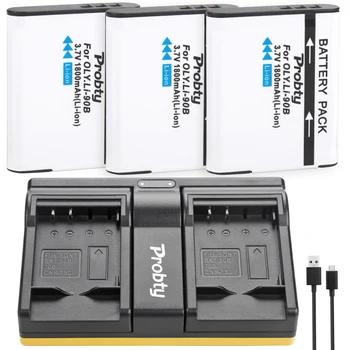 

Li-90B Battery & Charger For Olympus LI-92B TG-4 TG-3 TG-2 TG-1 iHS SH-60 SP-100 SH-1 SH-50 iHS SH-60 Tough TG-1 iHS
