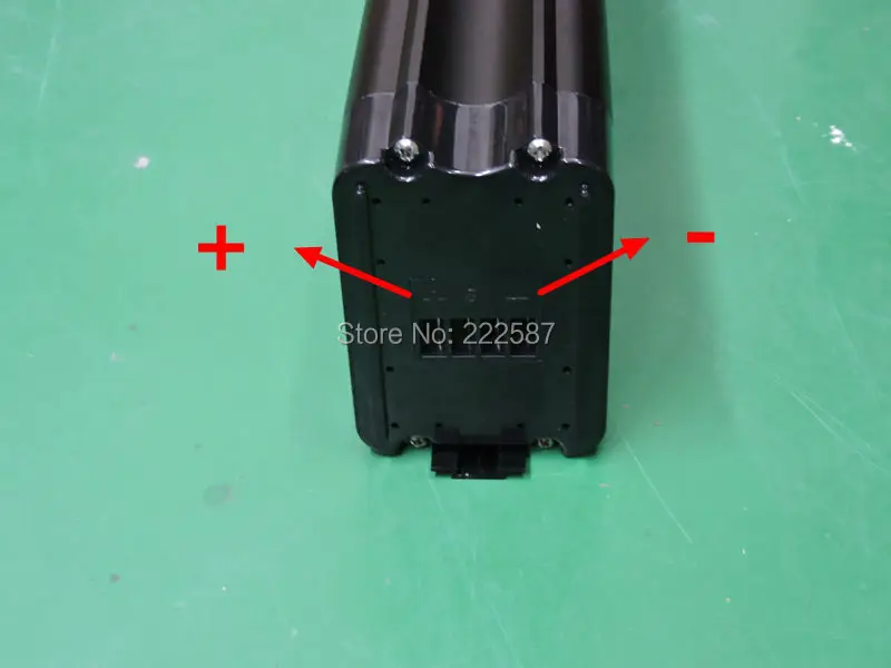 Discount Excellent 36V 21AH Ebike Silver fish top or bottom discharge electric bike lithium battery for LG Sanyo cell 4