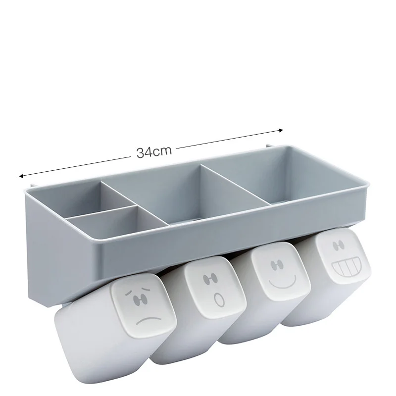 

Hot bathroom organizer shelf Bathroom accessories Suction Holder Set Shampoo Toothbrush Hooks storage rack Wall mounted Holder