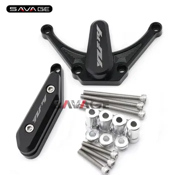 

For YAMAHA YZF-R1 2009-2014 10 11 12 13 Motorcycle Engine Case Guard Cover Frame Slider Crash Protector Black with logo YZFR1