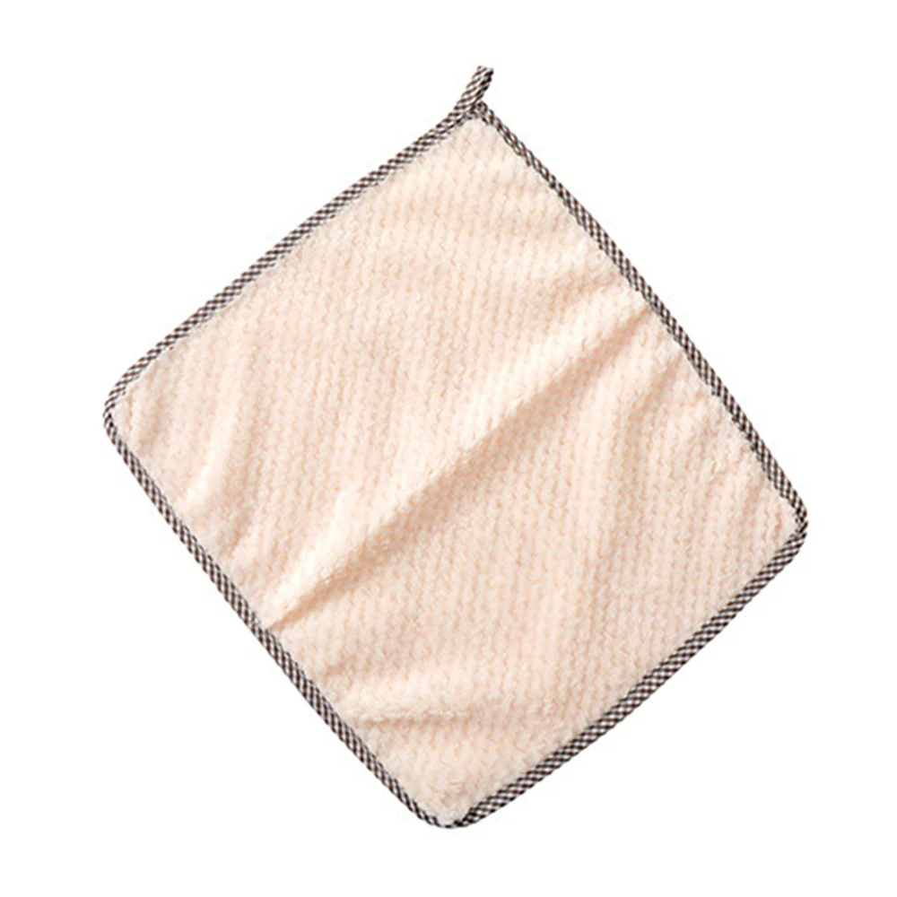 1pc Water-absorbent Dishcloth Creative Microfiber Cleaning Cloth Durable Kitchenware Cleaning Gadget Oil-removing Scouring Cloth