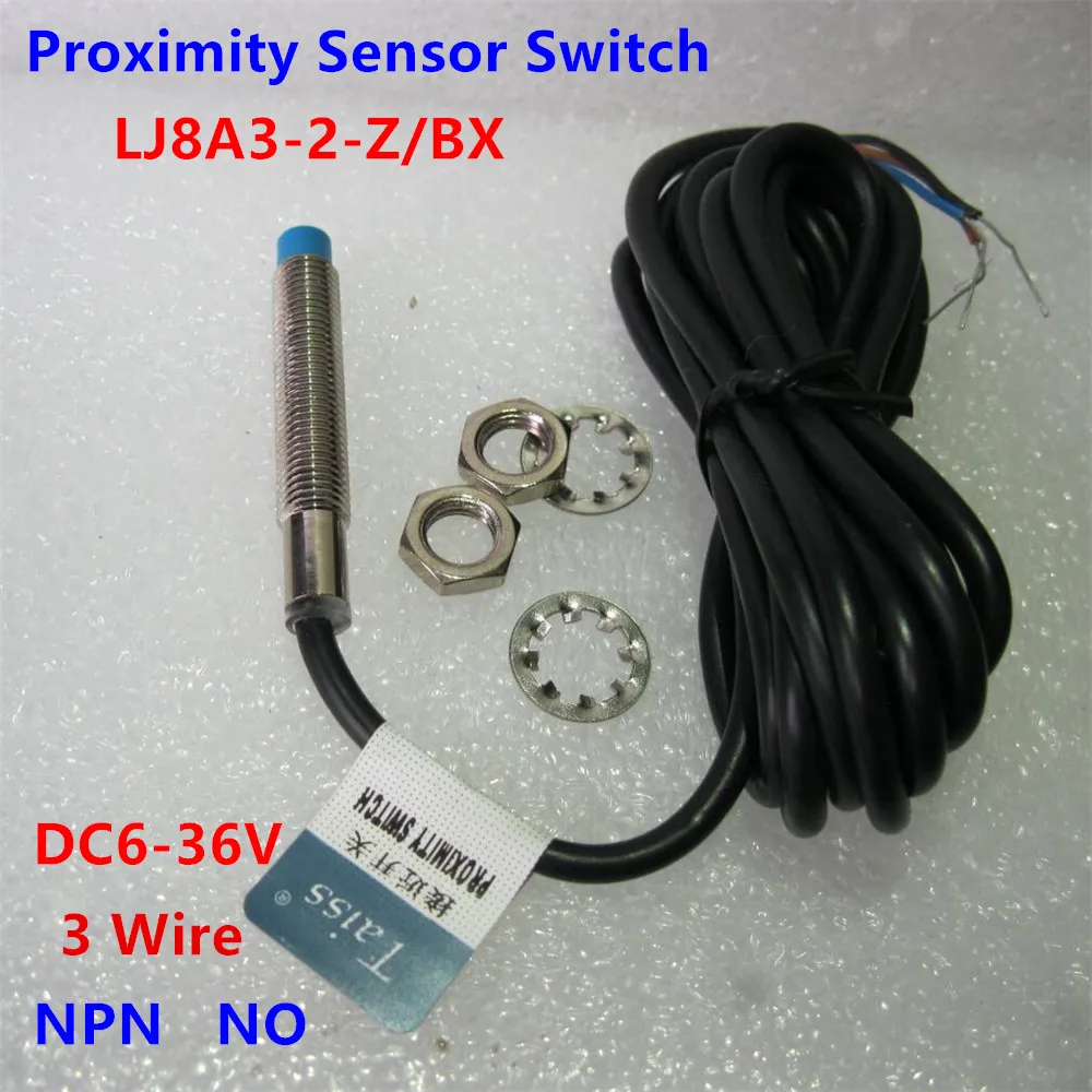 

1pc M8 LJ8A3-2-Z/BX Inductive Proximity Sensor Detection Switch NPN DC6-36V Approach Sensor 2mm Normally Open proximity switch