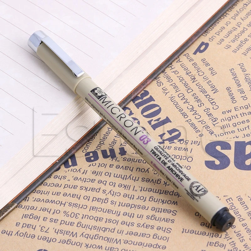 

1PC New Sakura Pigma Micron Fine Line Pen 01 02 03 04 05 08 005 1.0 Art Supplies Fine art pens new
