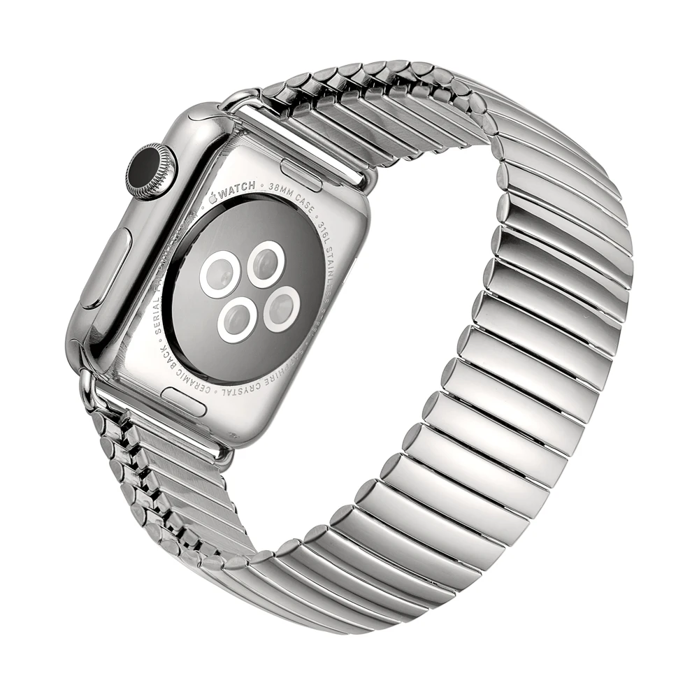 Ремешок из нержавеющей стали для Apple Watch 4 3 2 браслет цвета розового золота iWatch 38 мм