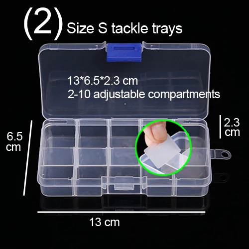 Водонепроницаемая рыболовная сумка большой емкости, многофункциональная приманка, рыболовные снасти, сумка на плечо, опция, приманка, коробка для снастей, лоток - Цвет: 2 Size S Trays