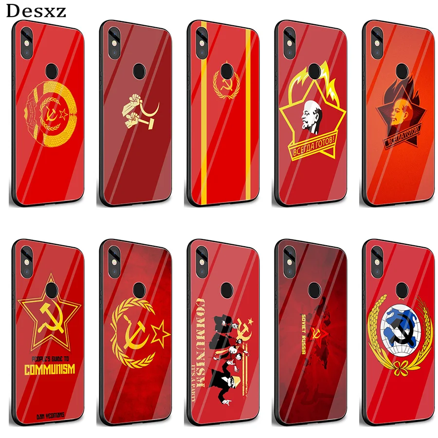 

Desxz URSS Case Cover For Xiaomi 8 Lite A1 A2 9 Redmi Note 5 6 7 Pro 6A 4X Pocophone F1 Shell