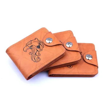 

Personality Men Wallets Creative Unicorn Pattern Coin Pocket Men's Short Thin PU Leather Wallet High Quality Hasp Male Purse