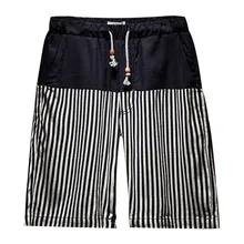 Шорты мужские спортивные свободные летние повседневные мужские шорты хлопок этнический стиль печатные свободные хлопковые конопли пляжные шорты PantL0319