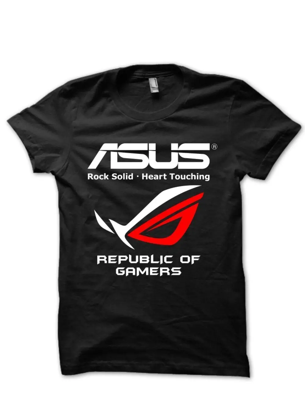 Футболка ASUS ROG AMD INTEL NVIDIA Повседневная футболка унисекс хипстерские футболки