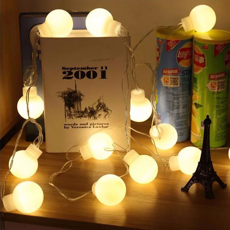 

5m 20 led string lights outdoor led globe ball string fairy light christmas for garland party wedding tree decoration
