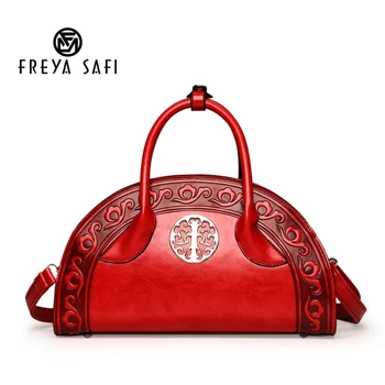 

Chinese Style New Fashion Women Handbag High Quality PU Leather Embossed Women Crossbody Tote Vintage Shoulder sac a main
