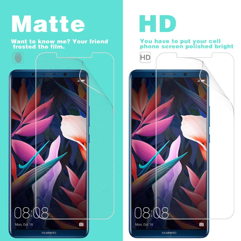 HD прозрачная глянцевая Защитная пленка для Huawei mate 10 pro 6 в BLA-L09 BLA-L29 матовая против