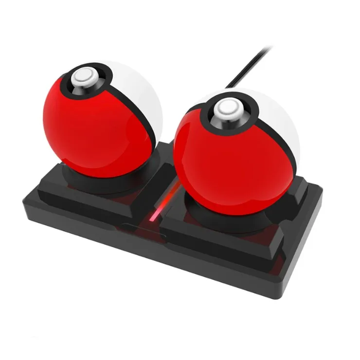 2 in 1 Dual Charging Station Charge Stand Dock For Nintendo Switch Poke Ball Plus