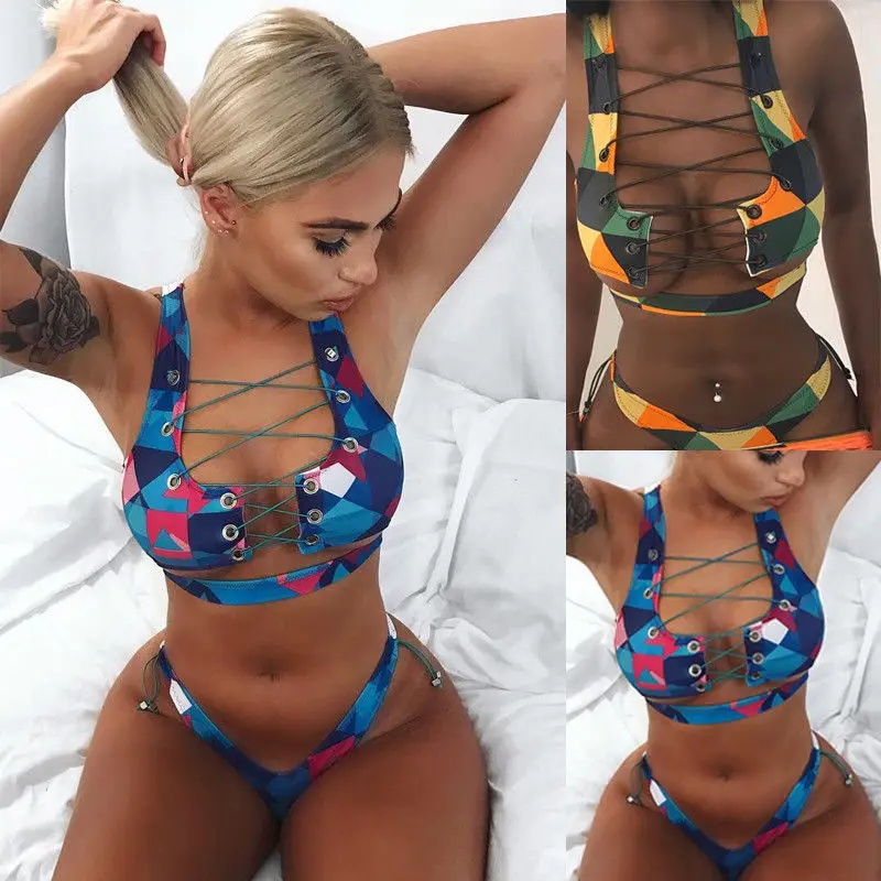 Women One Piece Floral Print Swimsuit Swimwear Plus Size