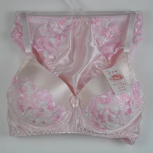 Шелк бюстгальтер кружева двусторонний шелк комплект нижнего белья