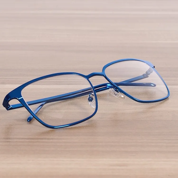 Nossa Большая квадратная рамка для очков оправы для очков ПРИ близорукости мужские женские очки Модные Винтажные Очки с металлической оправой