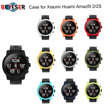 

Colorful Slim Silicone Case Cover Protect Shell For Huami Amazfit Stratos Smart Watch 2/2S Watch Frame For amazfit 2 stratos