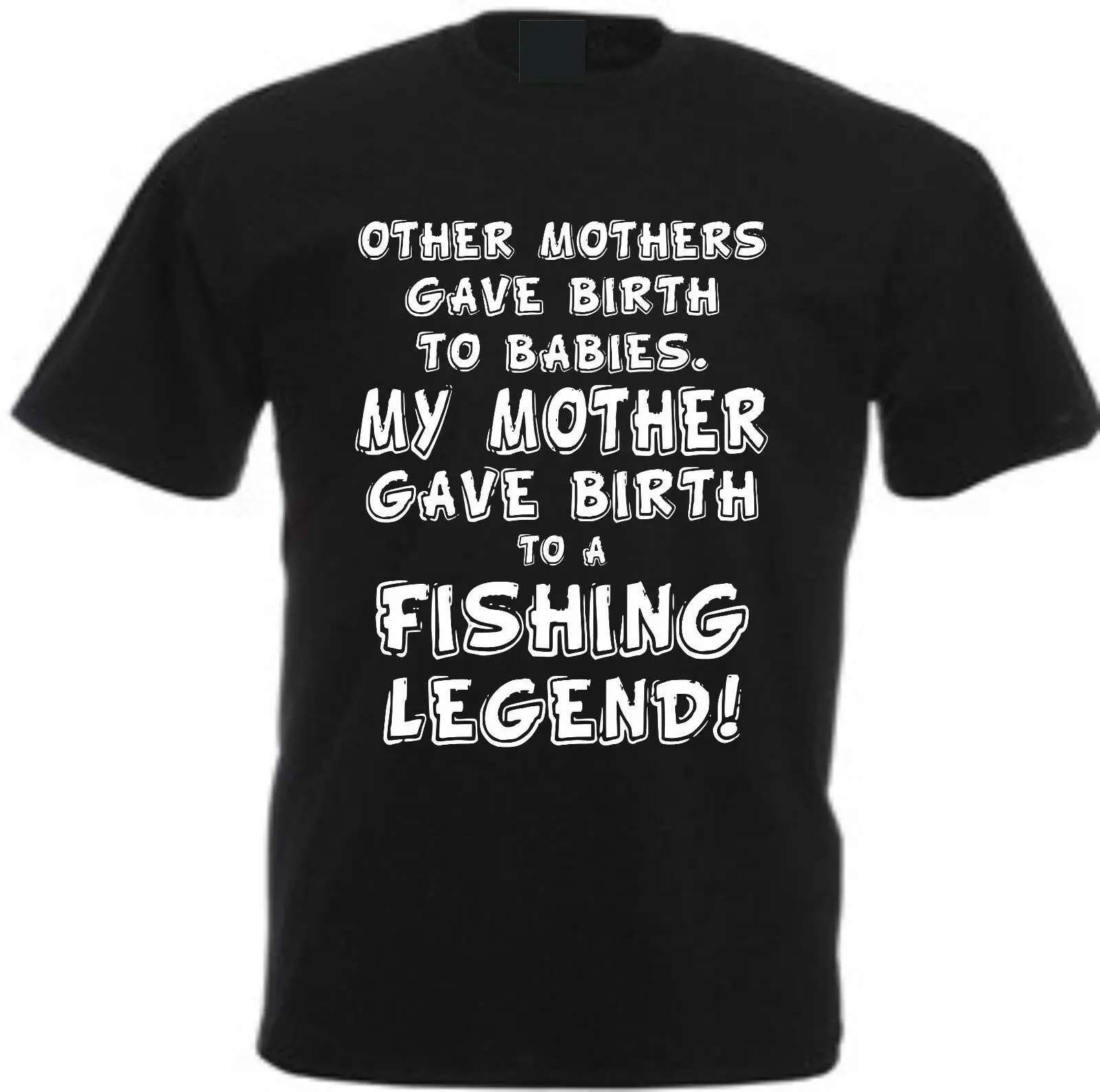 FUNNY FISHING LEGEND T-SHIRT gift present tackle carp bass christmas funny Gift Print T-shirt Hip Hop Tee Shirt | Мужская одежда