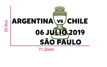 

2019 Copa America Argentina Match Details Argentina Vs Chile Match Day Iron Patch Soccer Badge