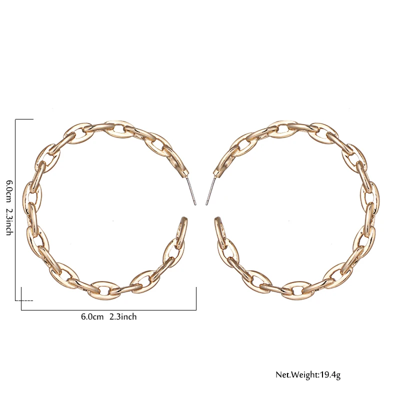 YMYW модные большие круглые серьги в виде колец геометрической формы минимализм трендовые брендовые металлические золотые серьги для женщин вечерние украшения для ночного клуба