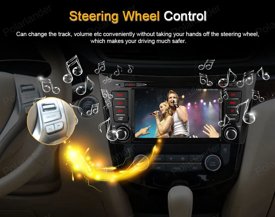 Top For QashQai XTrail 2014 Quad Core Android4.4 Car DVD player support dab+ WiFi 3G GPS 8