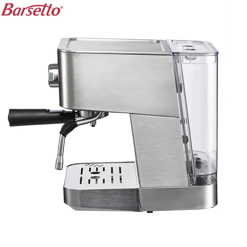 BARSETTO 15Bar Pressure Coffee Machine stainless steel household espresso coffee maker-EU Plug